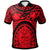 Polynesian Polo Shirt Guam Flag, Seal with Maui Moana Tattoo Unisex Red - Polynesian Pride