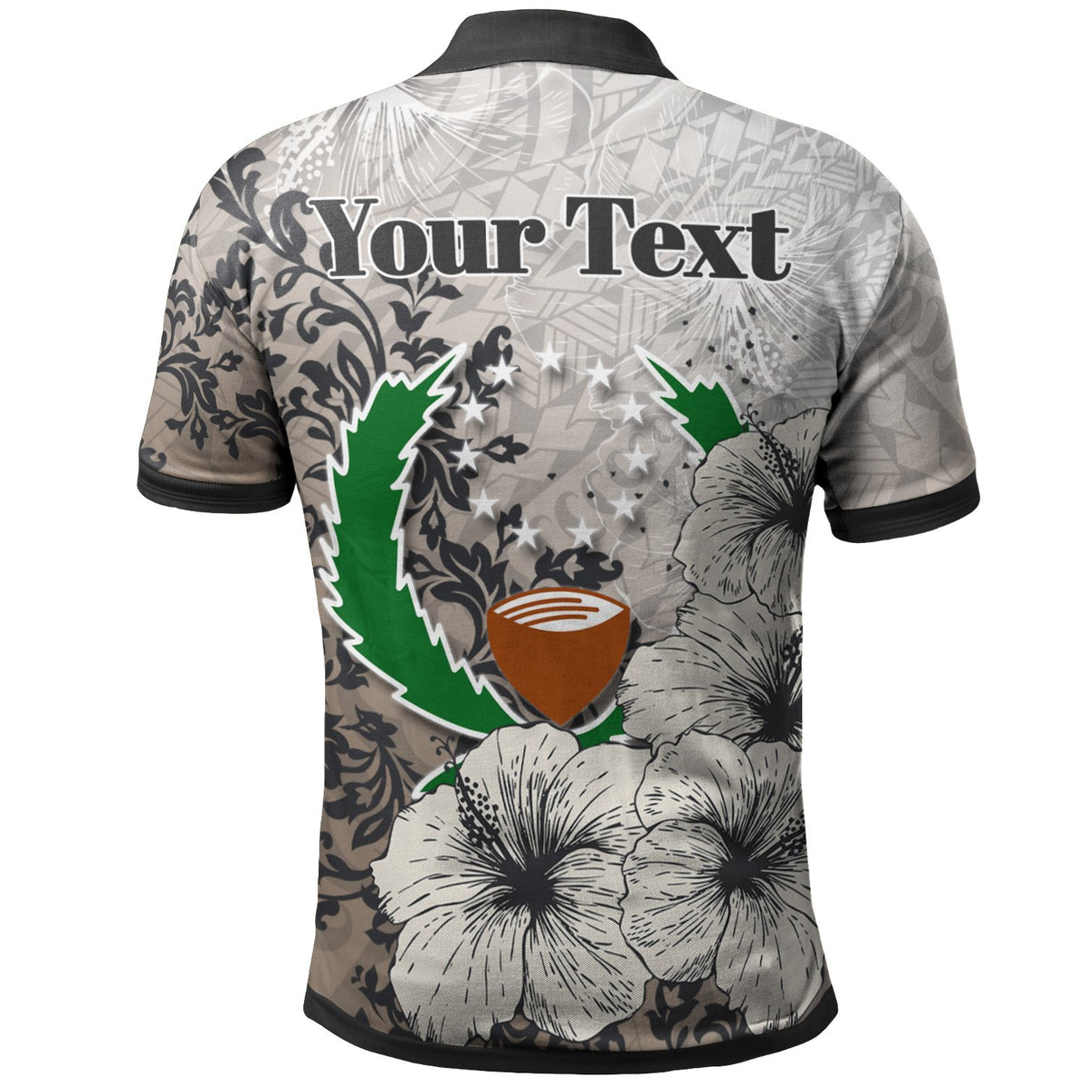 Pohnpei State Polo Custom Vintage Luxury Floral Style - Polynesian Pride