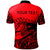 Tonga Custom Polo Shirt Youthful Dynamic Style Red Neon Color - Polynesian Pride