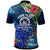 Tonga Custom Polo Shirt Tupou College Polynesian Tonga Pattern with Flower LT10 - Polynesian Pride