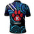 Hawaii Custom Polo Shirt Keaau High School Cougars with Polynesian Patterns Galaxy LT10 - Polynesian Pride