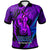 Hawaii Custom Polynesian Polo Shirt Pearl City High School Horse and Thunder with Tribal Pattern LT10 Purple - Polynesian Pride