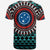 Samoa T Shirt Polynesian Blue Tribal Seamless Pattern - Polynesian Pride