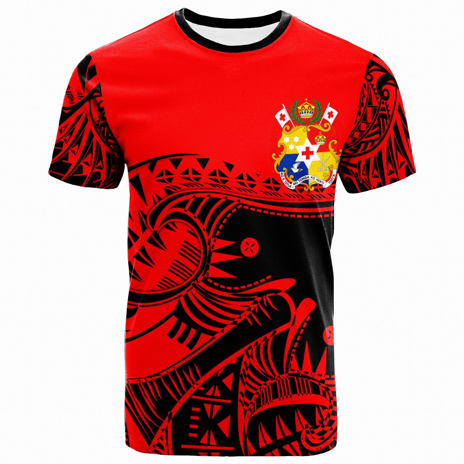 Tonga Custom T Shirt Youthful Dynamic Unisex Red - Polynesian Pride