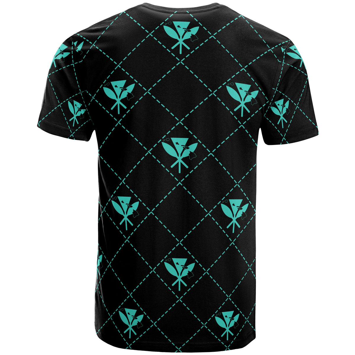 Kanaka Maoli T Shirt Regal Turquoise AH - Polynesian Pride