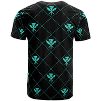 Kanaka Maoli T Shirt Regal Turquoise AH - Polynesian Pride