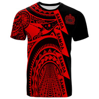 Samoa Premium T Shirt Samoa Coat Of Arms Polynesian Tattoo Red New Unisex Red - Polynesian Pride