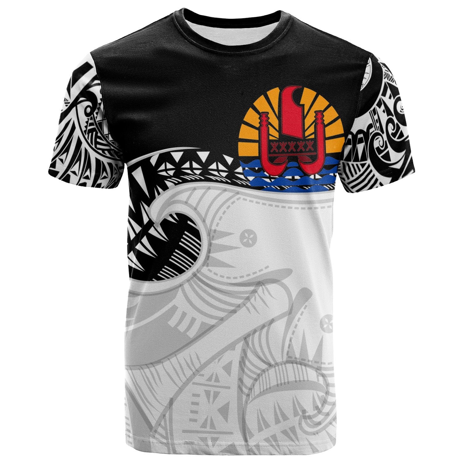 Tahiti Custom T Shirt Dynamic Style Unisex Black - Polynesian Pride