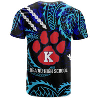 Hawaii Custom T Shirt Keaau High School Cougars with Polynesian Patterns Galaxy LT10 - Polynesian Pride