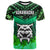 Hawaii Custom T Shirt Konawaena High School with Polynesian Patterns LT10 Green - Polynesian Pride