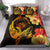 Hawaii Polynesian Bedding Set - Hawaii Sharks Tribal Patterns Orange Orange - Polynesian Pride