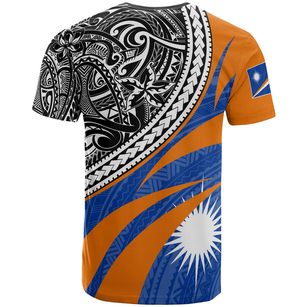 Marshall Islands Polynesian T Shirt Floral Pattern - Polynesian Pride