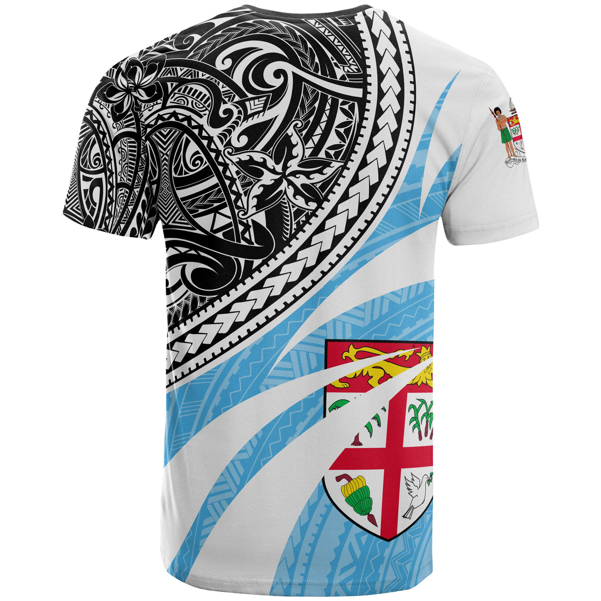 Fiji Melanesian T Shirt Floral Pattern - Polynesian Pride