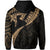 Hawaiian Kanaka Hoodie (Zipper) Mano Kihikihi Gold - Polynesian Pride