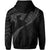 Hawaiian Kanaka Hoodie (Zipper) Mano Kihikihi Gray - Polynesian Pride