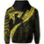 Hawaiian Kanaka Hoodie (Zipper) Mano Kihikihi Yellow - Polynesian Pride