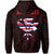 Hawaiian Kanaka Hoodie (Zipper) Heart Tattoo Red - Polynesian Pride