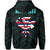 Hawaiian Kanaka Hoodie (Zipper) Heart Tattoo Turquoise - Polynesian Pride