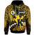 Hawaii Polynesian Hoodie Kohala High School Cowboy with Polynesian Patterns LT10 Yellow - Polynesian Pride