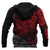 Tonga Polynesian Hoodie Red Turtle Flowing - Polynesian Pride