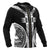 American Samoa Polynesian Zip up Hoodie Black Armor Tattoo - Polynesian Pride