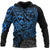 Guam Polynesian Hoodie Blue Turtle Flowing Unisex Blue - Polynesian Pride