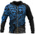 Polynesian Hawaii (Kanaka Maoli) Zip up Hoodie Blue Turtle Hibiscus Flowing Unisex Blue - Polynesian Pride