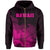 Tropic Hibiscus Seal of Hawaii Zip Hoodie Pink - Polynesian Pride