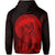 Tropic Hibiscus Seal of Hawaii Hoodie Red - Polynesian Pride