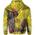 Polynesian Islands Warrior Kakau Hawaii Hoodie Yellow - Polynesian Pride