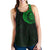 Polynesian Women Racerback Tank - Polynesian Tattoo Style Version 2 Green - Polynesian Pride