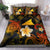 Tokelau Polynesian Bedding Set - Lauhala Turtle Plumeria Tropical Black - Polynesian Pride