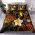 Yap Polynesian Bedding Set - Lauhala Turtle Plumeria Tropical Black - Polynesian Pride