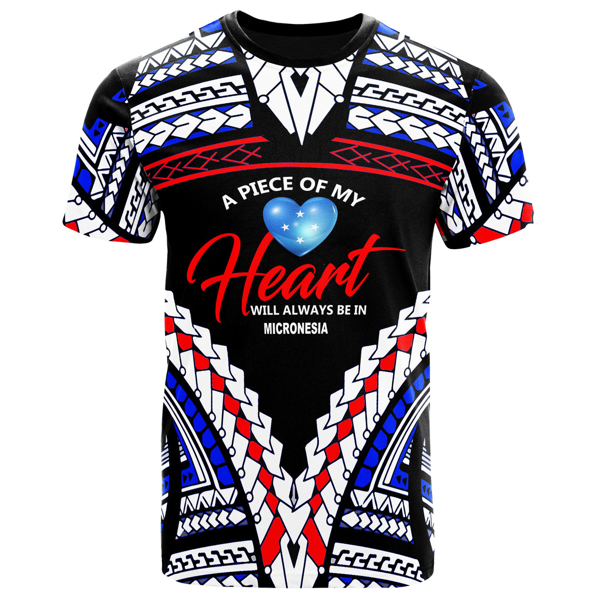 Federated States of Micronesia T Shirt A Piece of My Heart Unisex One Color - Polynesian Pride