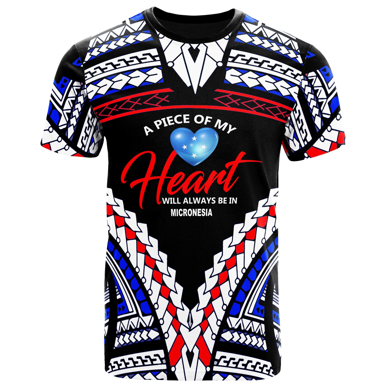 Federated States of Micronesia T Shirt A Piece of My Heart Unisex One Color - Polynesian Pride