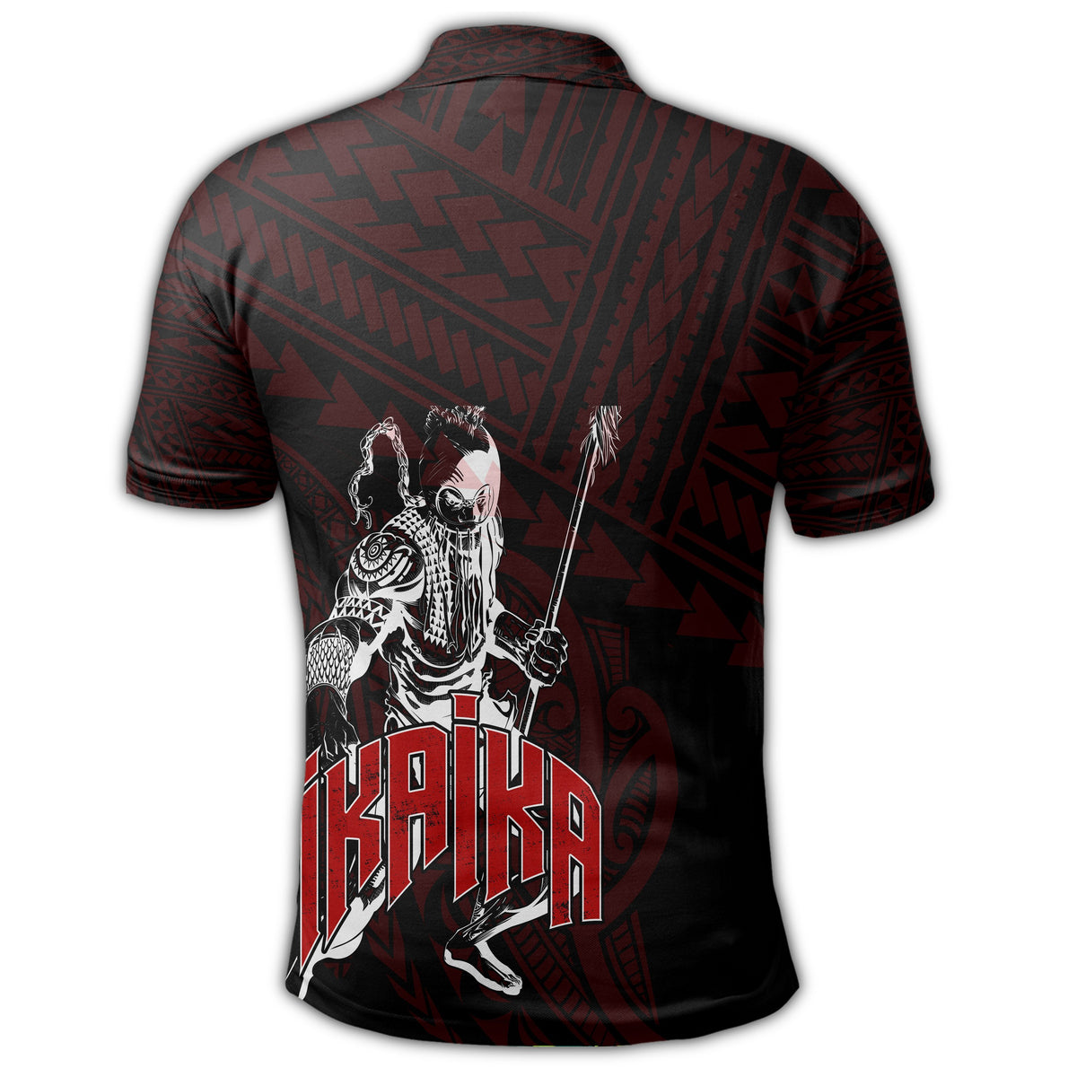 Hawaii Ikaika Polynesian Polo Shirt Be Strong AH - Polynesian Pride