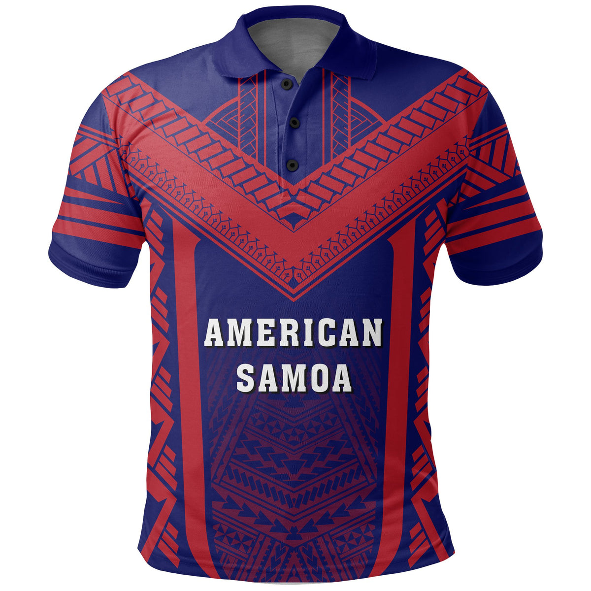 American Samoa Coat Of Arms Polynesian Polo Active - Polynesian Pride