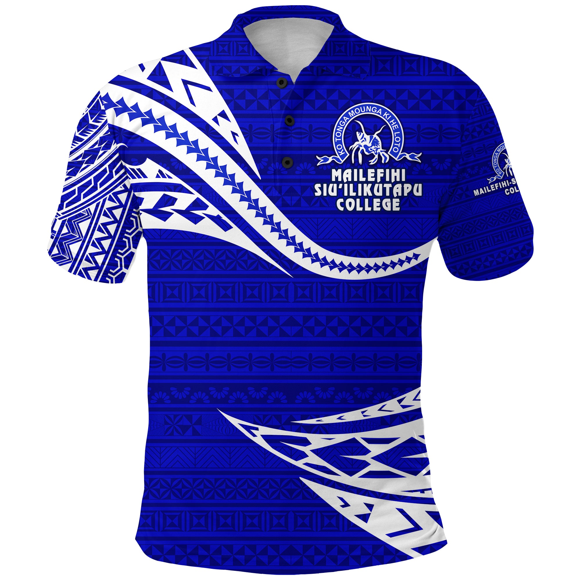 Tonga Mailefihi Siuilikutapu College Polo Shirt Unique Vibes LT8 Unisex Blue - Polynesian Pride