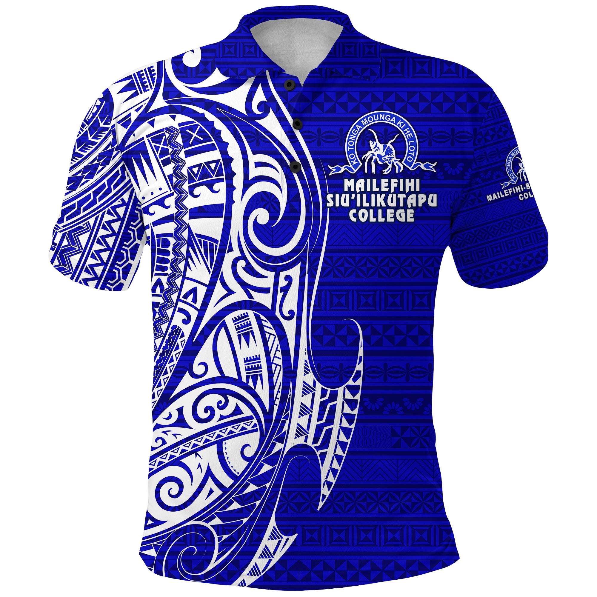 Tonga Mailefihi Siuilikutapu College Polo Shirt Original Style LT8 Unisex Blue - Polynesian Pride