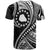 Mangaia Cook Islands T Shirt Black Polynesian Wave Style LT9 - Polynesian Pride