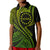 Custom Mangaia Cook Islands Polo Shirt Green Polynesian Wave Style LT9 Kid Green - Polynesian Pride