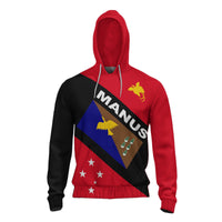 Papua New Guinea Hoodie Manus Province Unisex Red - Polynesian Pride