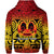 Marquesas Islands Zip Hoodie Marquesan Tattoo Simple Style Gradient Red LT8 - Polynesian Pride