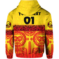 Custom Marquesas Islands Hoodie Marquesan Tattoo Special Style Gradient Yellow LT8 - Polynesian Pride
