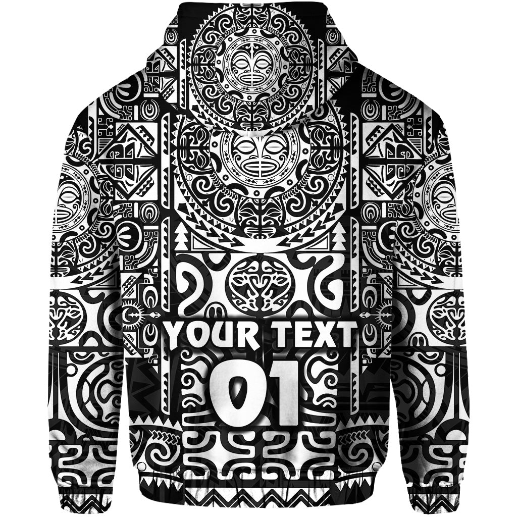 Custom Marquesas Islands Hoodie Marquesan Tattoo Unique Style Black LT8 - Polynesian Pride