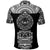 Marquesas Islands Polo Shirt Marquesan Tattoo Simplified Version Black LT8 - Polynesian Pride