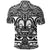 Marquesas Islands Polo Shirt Marquesan Tattoo Simple Style Black LT8 - Polynesian Pride