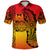 Custom Marquesas Islands Polo Shirt Marquesan Tattoo Original Style Gradient Red LT8 - Polynesian Pride