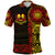 Custom Marquesas Islands Polo Shirt Marquesan Tattoo Unique Style Gradient Red LT8 - Polynesian Pride