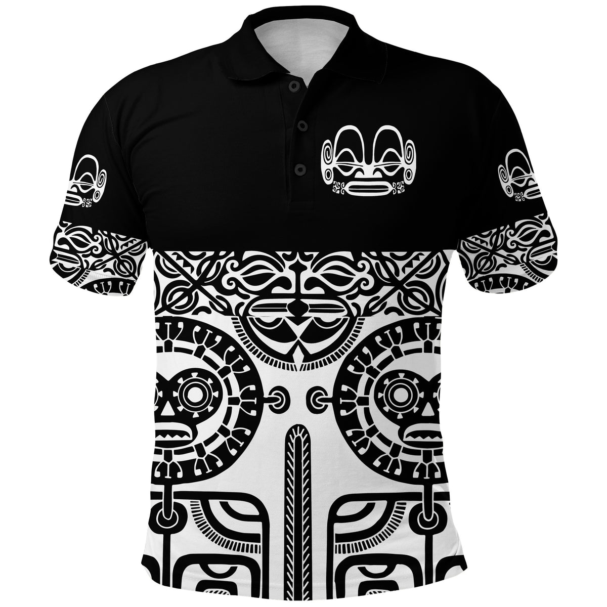 Custom Marquesas Islands Polo Shirt Marquesan Tattoo Special Style Black LT8 - Polynesian Pride